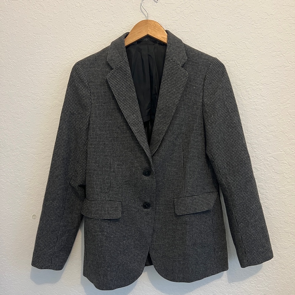 Wool-Blend Jacket - Black & Gray